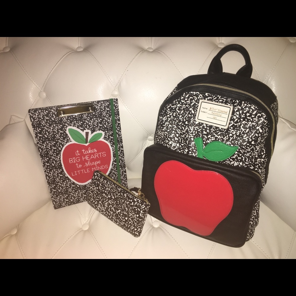 Betsy Johnson Composition Notebook Backpack